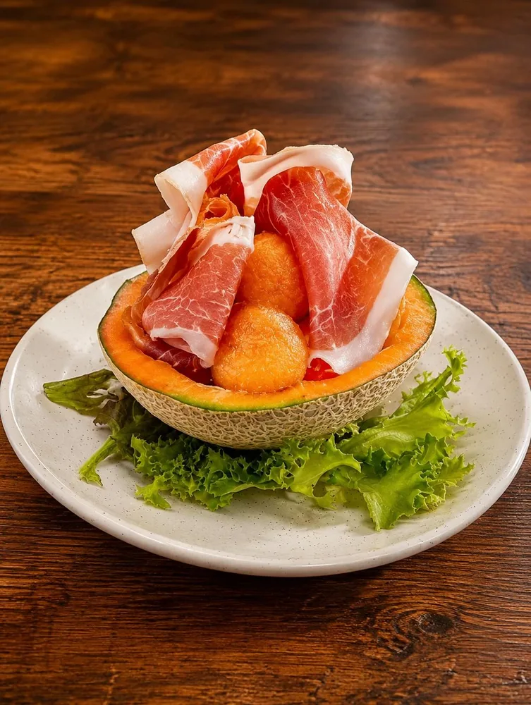 Melón con jamón ibérico