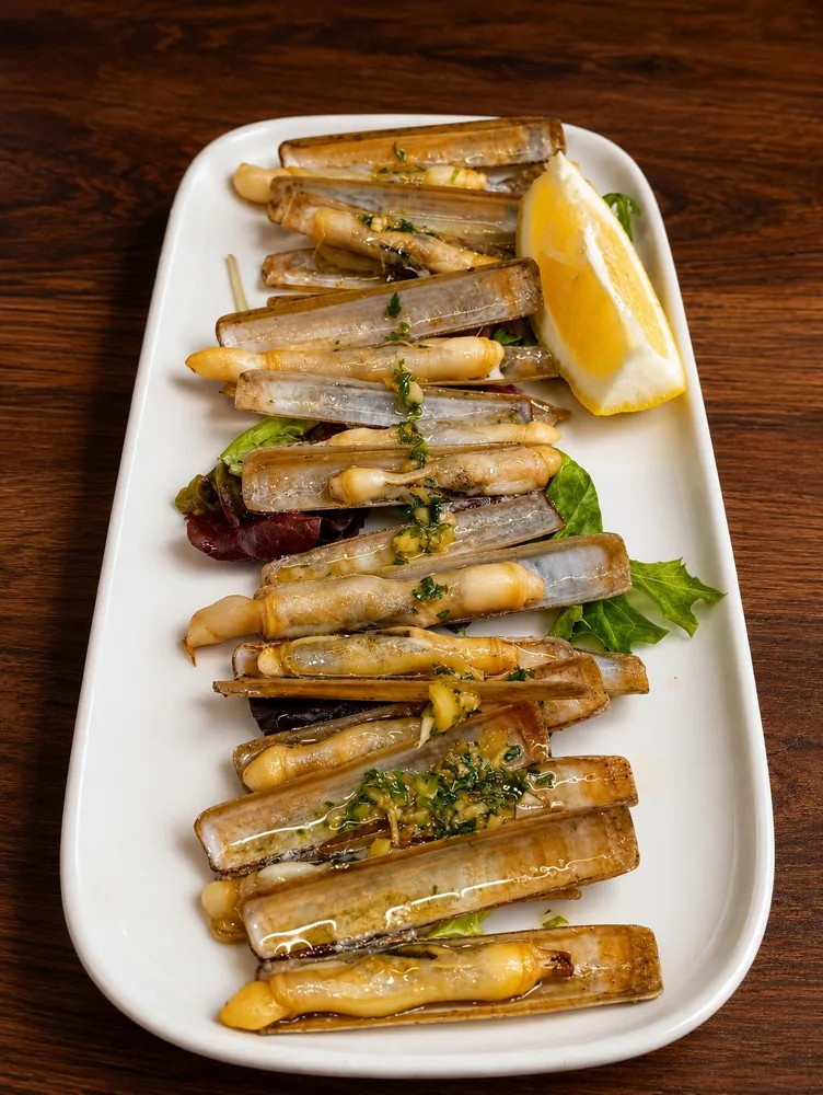 Navajas a la plancha