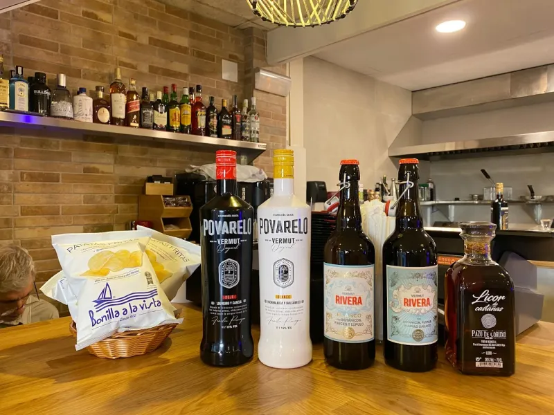 Selección de vermuts y licores gallegos